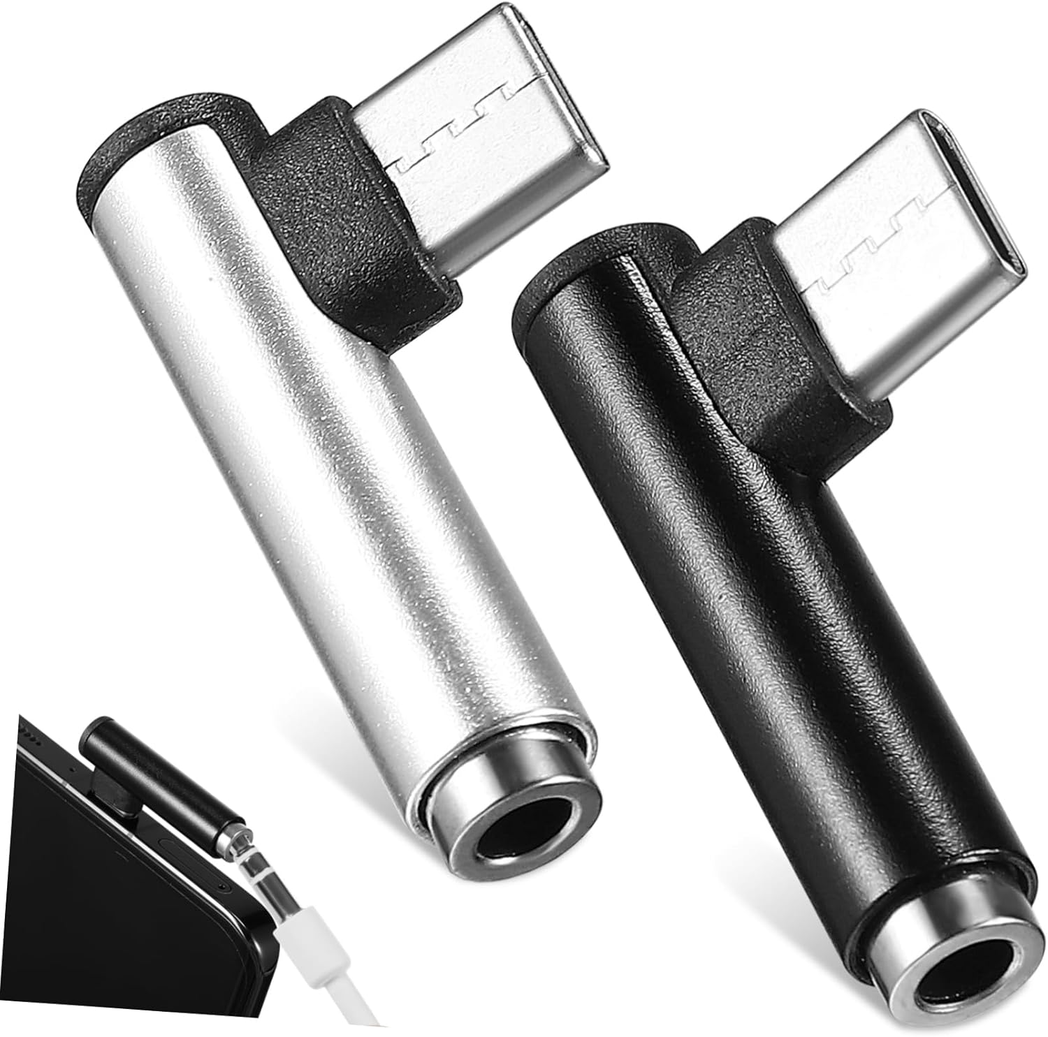 Adaptador de Audio USB-C a Jack Ángulo Derecho