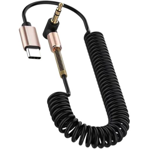 USB-C to 3.5mm Jack Adapter - Lightweight PVC and Copper for Audio Headphones, Multifunctional Digital Cable Compatible with Phone for Mobile Use