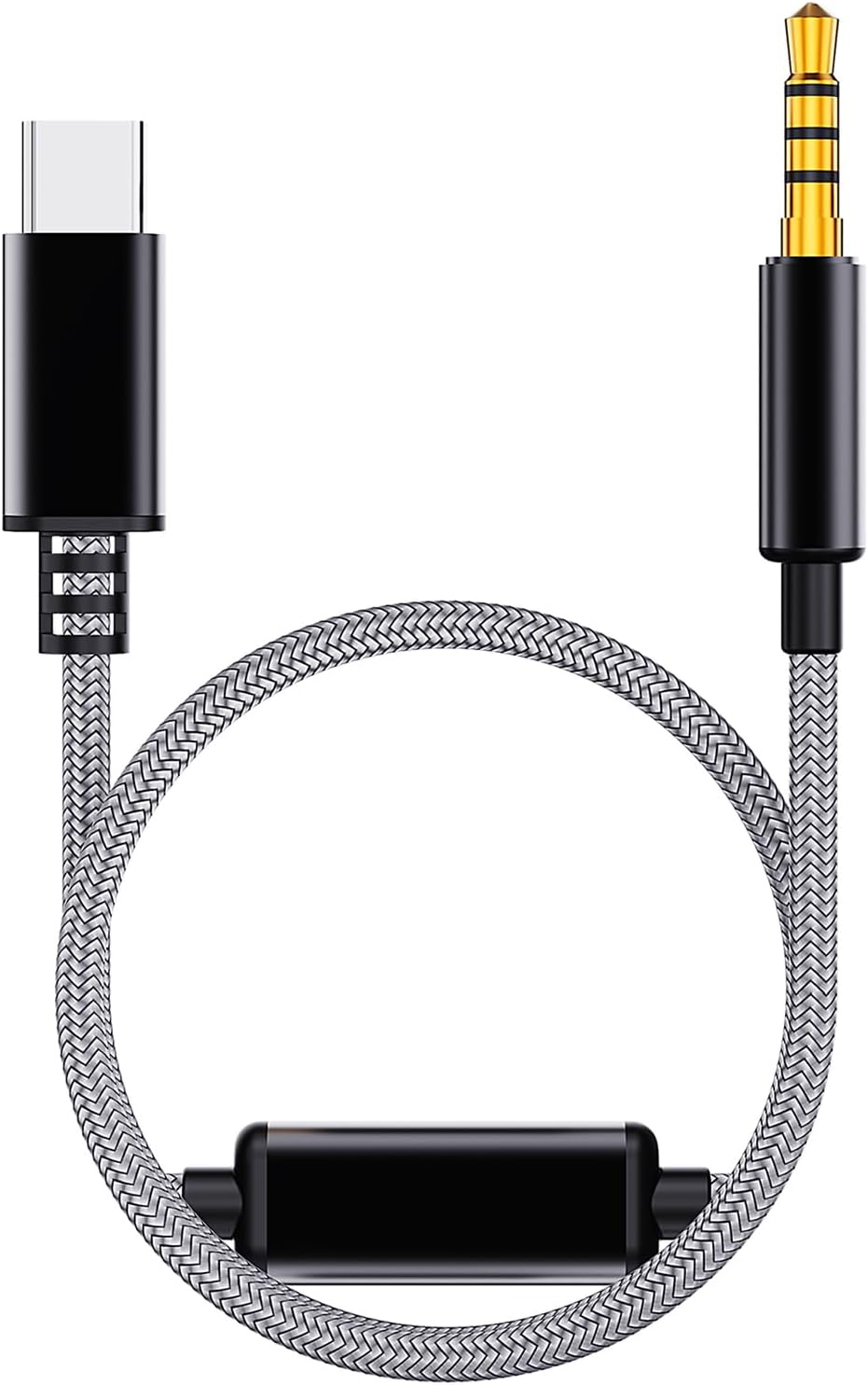 Subzonal - USB Audio Adapter Cable, 60CM Nylon Braided for Tablets, Phones & Laptops
