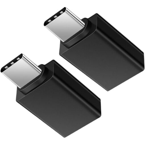 USB-C to USB Adapter 2-Piece Set for Laptop, Phone & Tablet