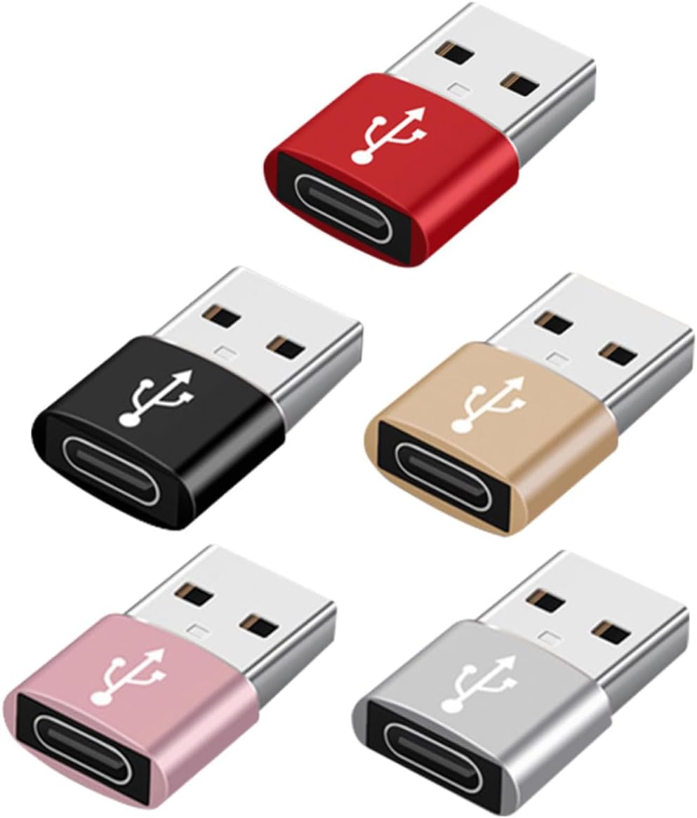 USB-C Female to USB Converter Adapter Set for Phones, Laptops & More