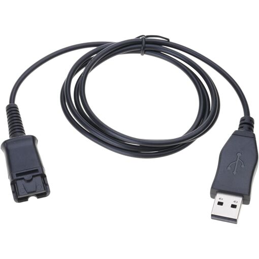 Câble adaptateur USB Subzonal pour casque avec déconnexion rapide, compatible ordinateur portable et téléphone mobile