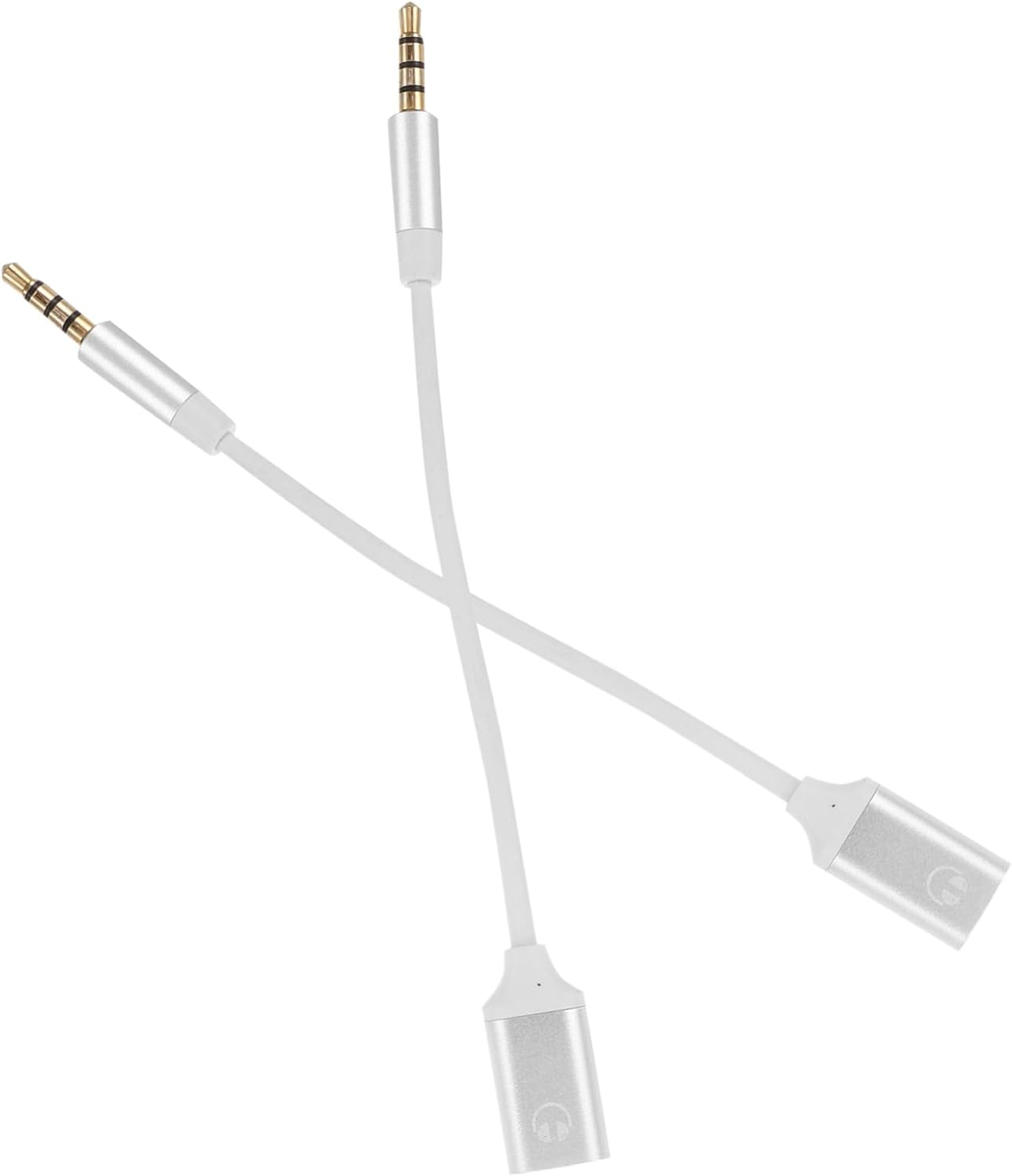 Adaptador USB-C a Jack de 2 Piezas - Plata