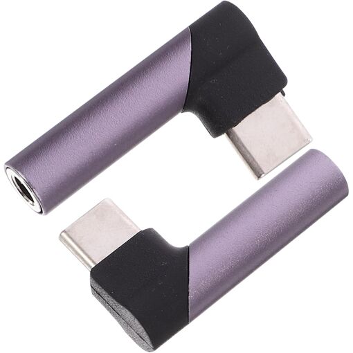 Subzonal 2-Piece USB-C to Jack Cable Adapter Set - Compact, Portable Audio Adapter for Phone and Computer