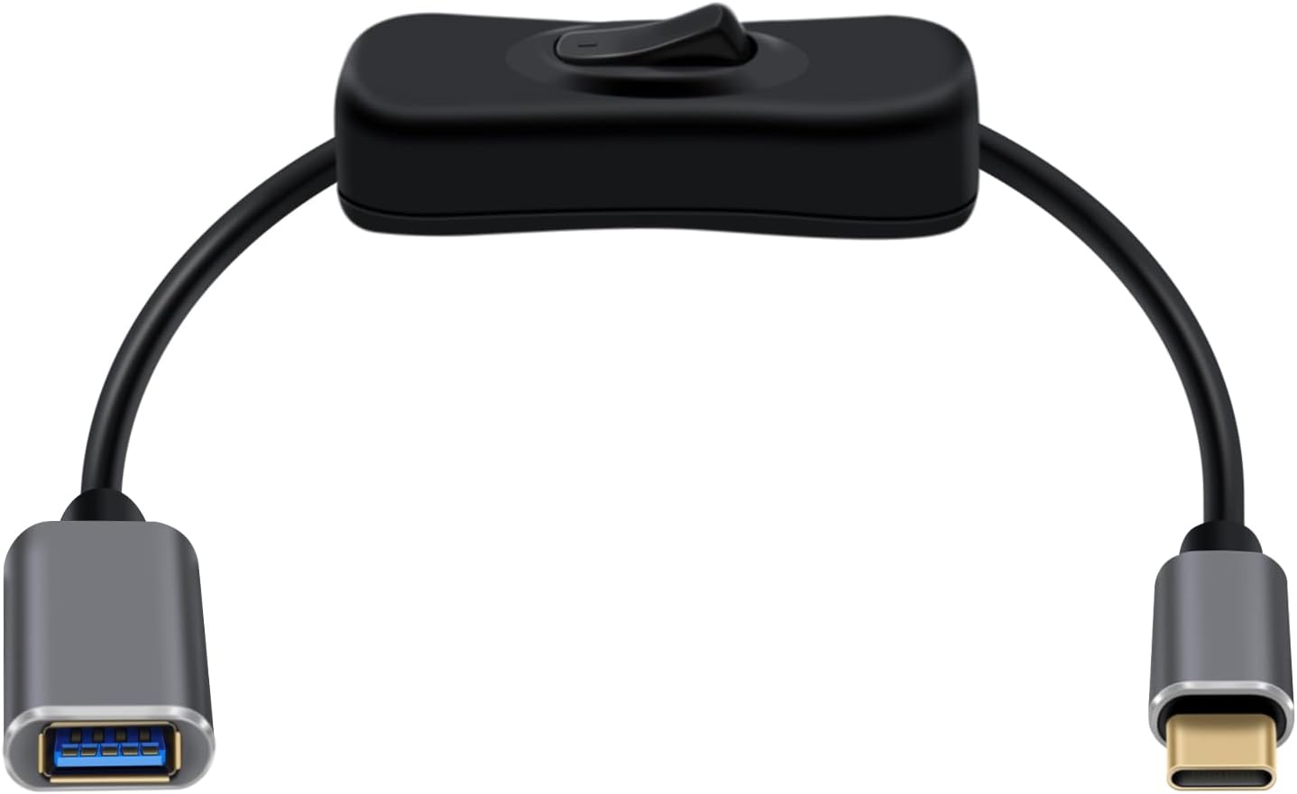 SUBZONAL USB-C to USB 3.0 OTG Adapter with Switch - 0.3m Cable