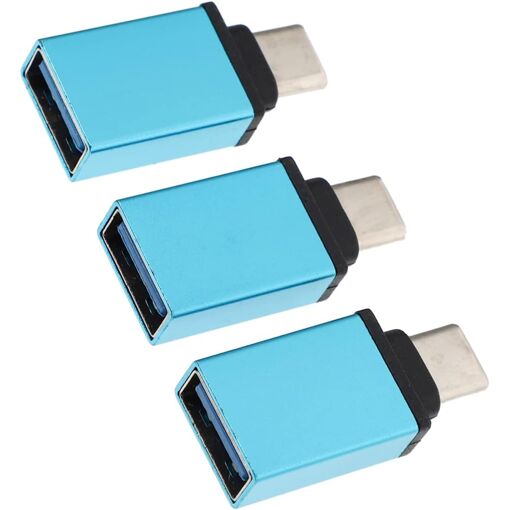 Adaptateur USB vers Type-C - Ensemble de 3 pièces pour téléphone et ordinateur portable