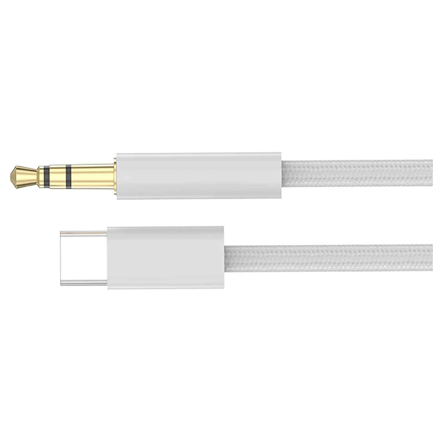 Adaptador Subzonal USB-C a 3.5 mm, 1 m / 3,28 pies, cable de nylon trenzado