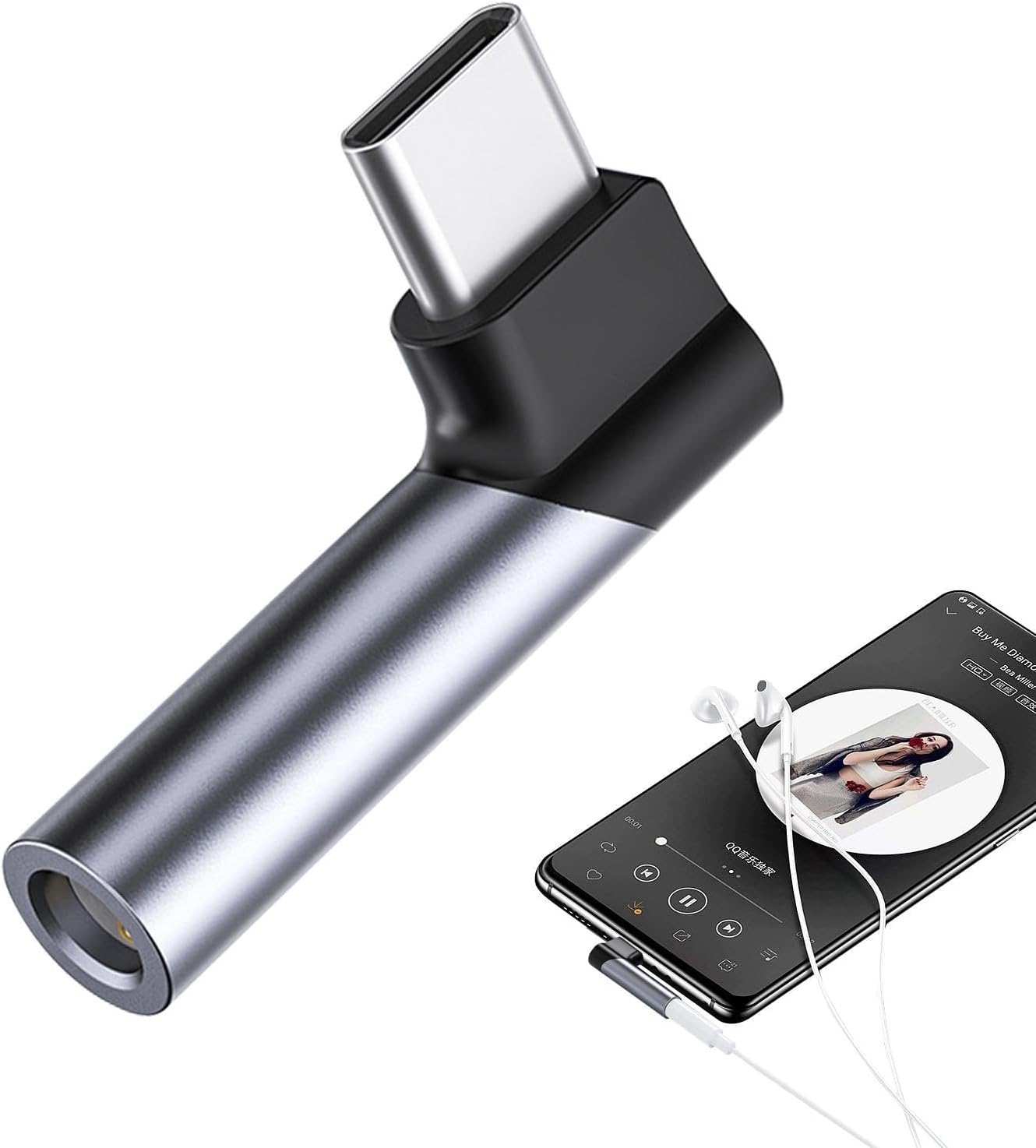 Adaptador de audio USB C a 3,5 mm