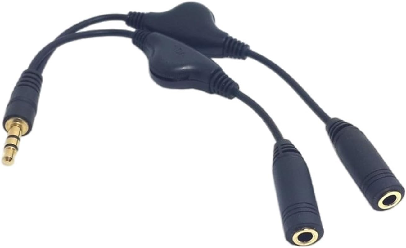 Adaptadores Subzonal de 3,5 mm macho a hembra - Cables divisorios Y de 2 puertos
