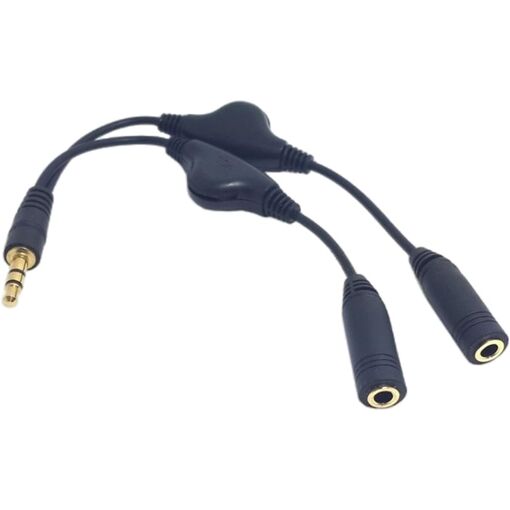Adaptateurs Subzonal 3,5 mm mâle vers femelle - Câble splitteur Y à 2 ports