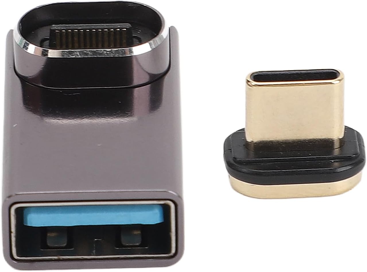 Adaptador magnético Subzonal USB-C, transferencia de datos de 10 Gbps, diseño reversible con indicador luminoso, para portátil y teléfono