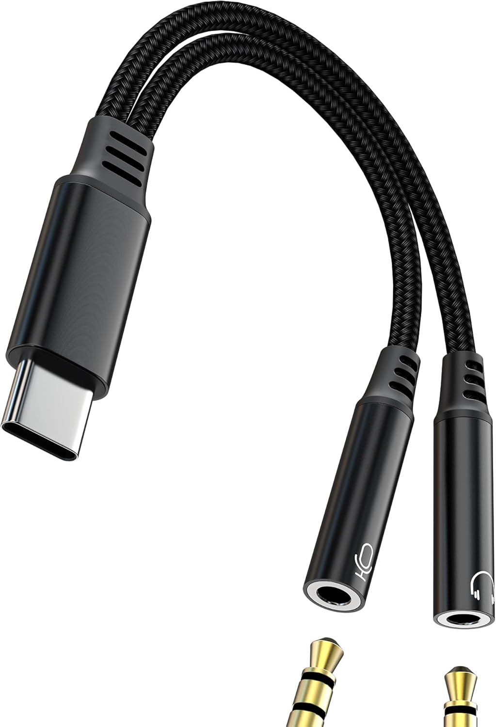Adaptateur de câble Subzonal 2 en 1 USB C vers prise jack 3,5 mm