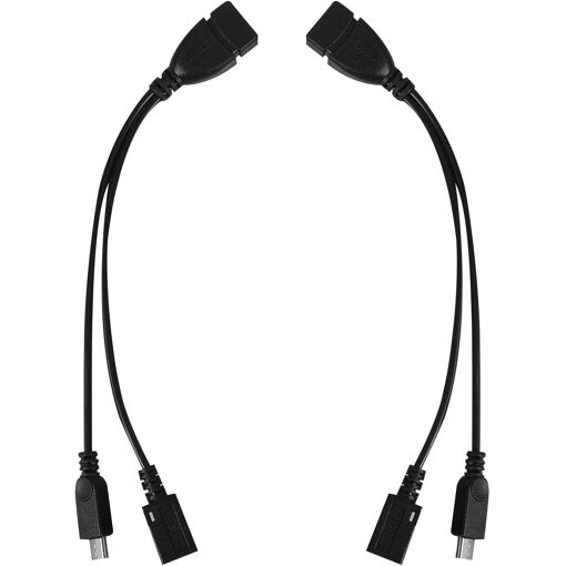 Subzonal 2-Piece Micro USB OTG Adapter - Black