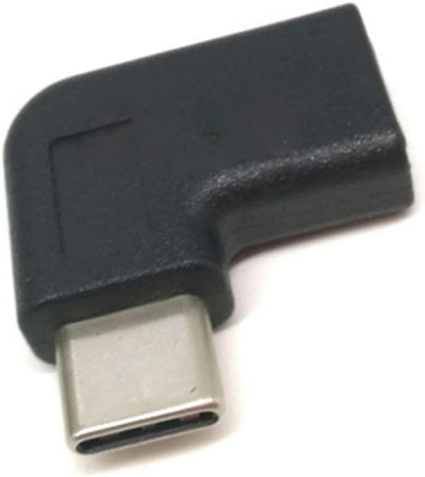 Subzonal 3-Piece USB C Adapter - 90 Degree Angle Male to Female Extension for Laptop, Tablet, and Mobile Phone