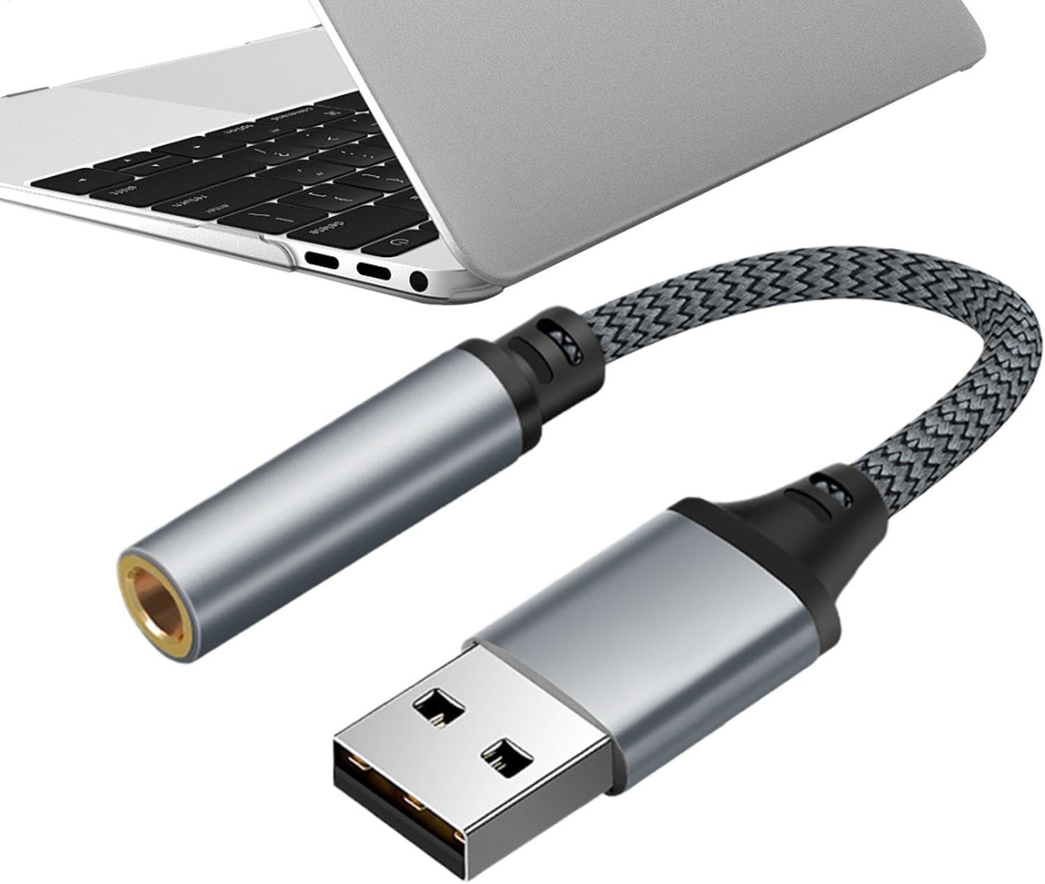 SUBZONAL USB to Jack Stereo Audio Adapter