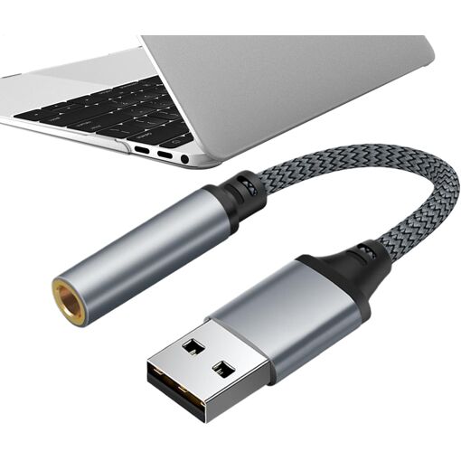 SUBZONAL USB to Jack Stereo Audio Adapter