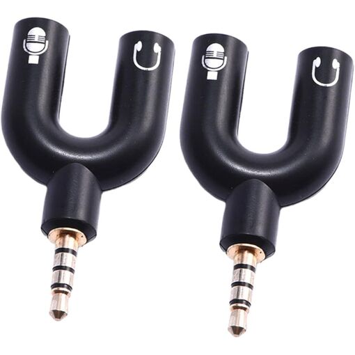 Audio Splitter Cable Adapter - Male to Double Female