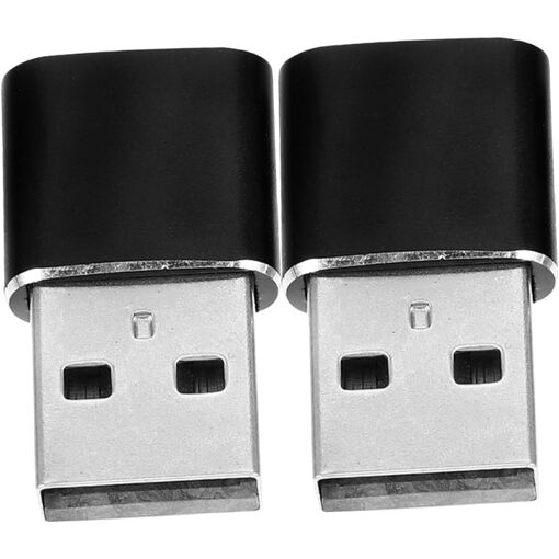 Subzonal 2-Piece USB to USB-C Adapter Set - Female Converters for Quick Phone Charging and Connection to Computers and Devices