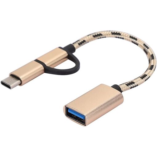 USB-C to USB 3.0 Adapter Cable, 2-in-1 OTG, 2 Pack