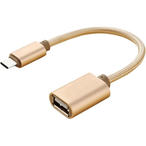 Subzonal Type-C to USB Adapter with Cable for Cameras and Devices Compatible with Smartphones and Laptops