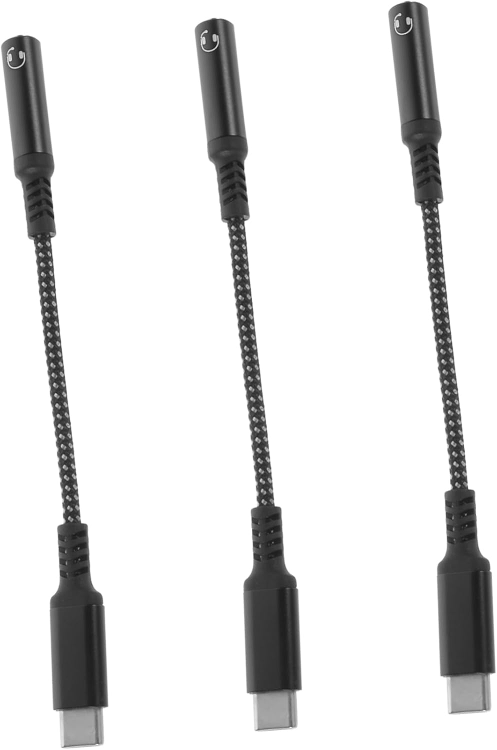 Kit adaptador de audio Subzonal de 3 piezas USB-C a Jack para auriculares con cables
