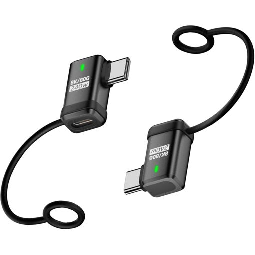 Subzonal Type-C USB Adapter, Portable Cable with Anti-Drop Cord, for Laptop Tablet Desktop Home Office