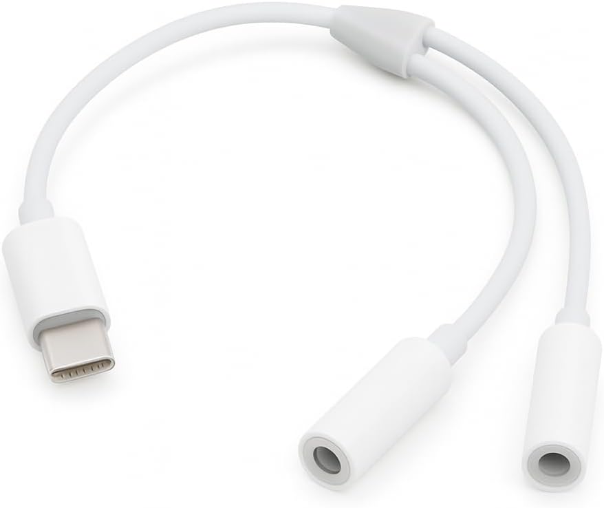 Subzonal-P05 USB 3.1 Type C to 2 x 3.5mm Headphone Adapter