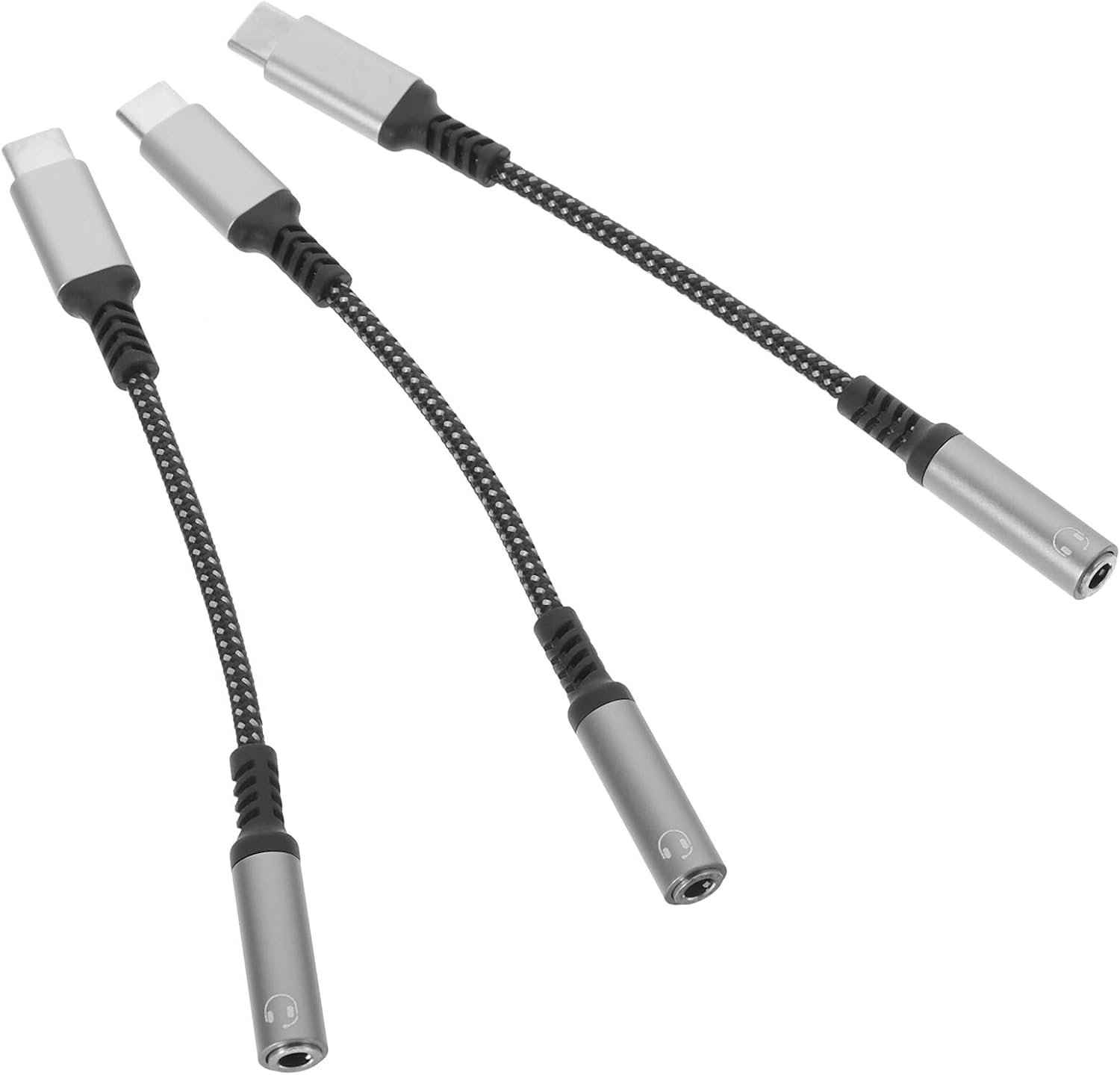 Adaptador de audio Subzonal USB-C a conector 3,5 mm de 3 piezas