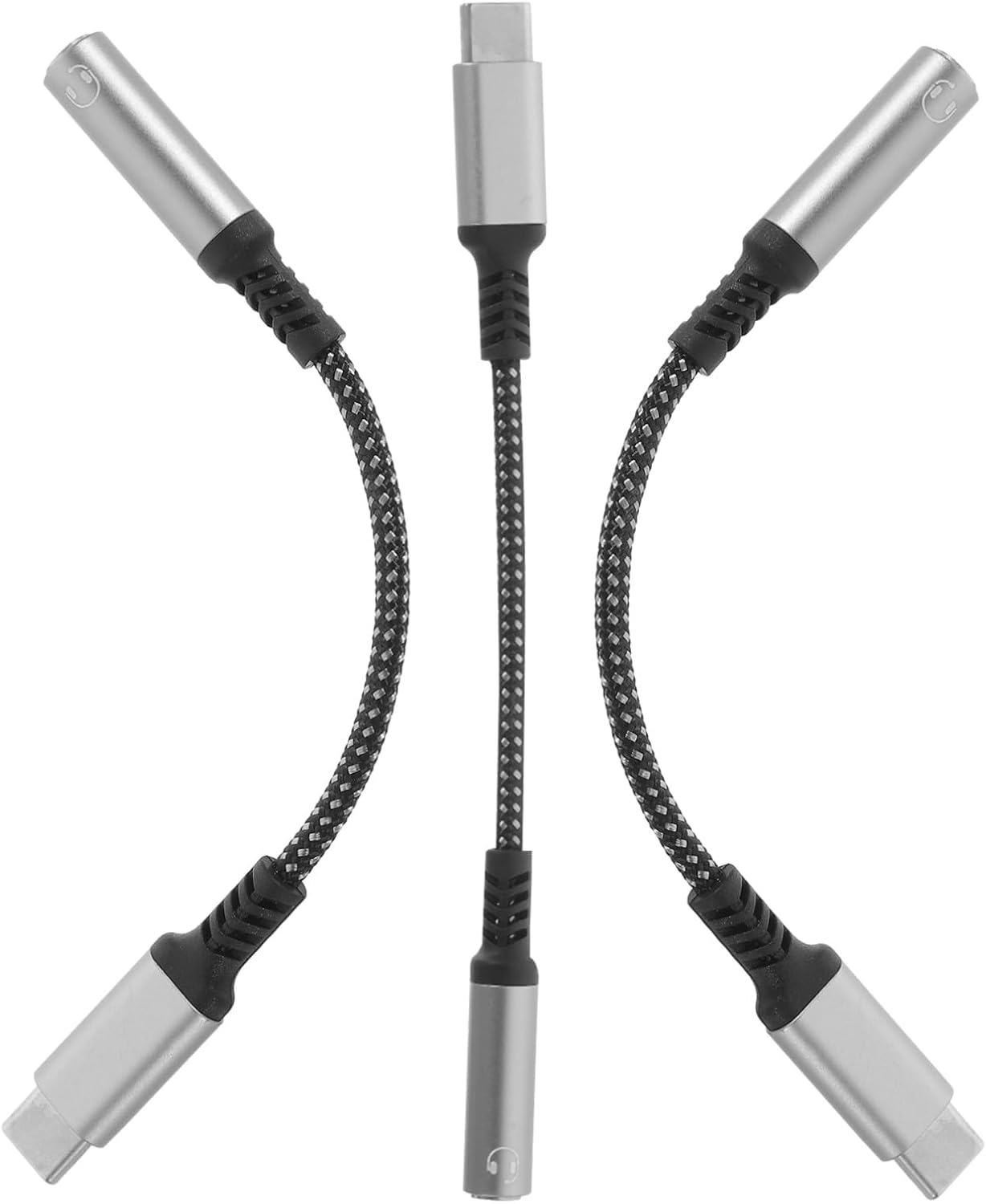 Subzonal 3-Piece USB-C to 3.5mm Jack Adapter