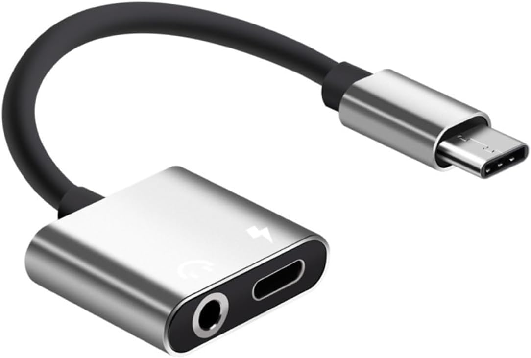 Adaptador Subzonal USB-C a Jack de 3.5 mm para Teléfono con Salida de Audio - Cargar y Escuchar Simultáneamente