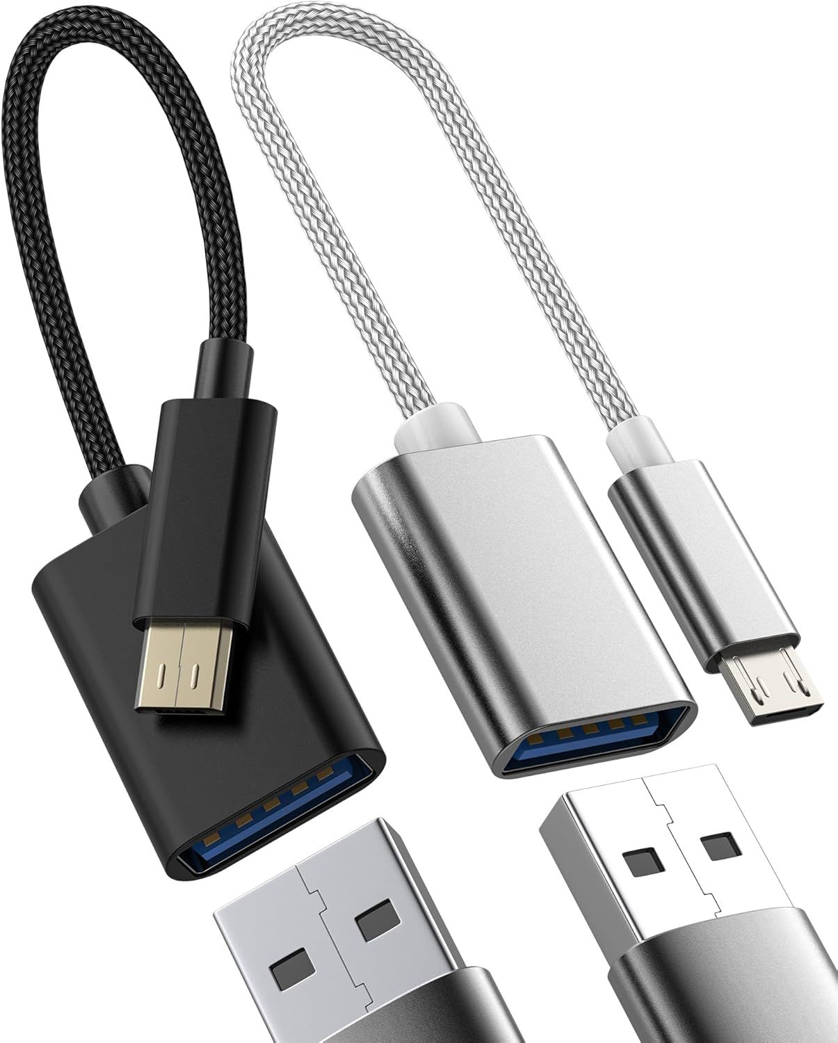 Micro USB OTG Adapter Set - 2 Cables
