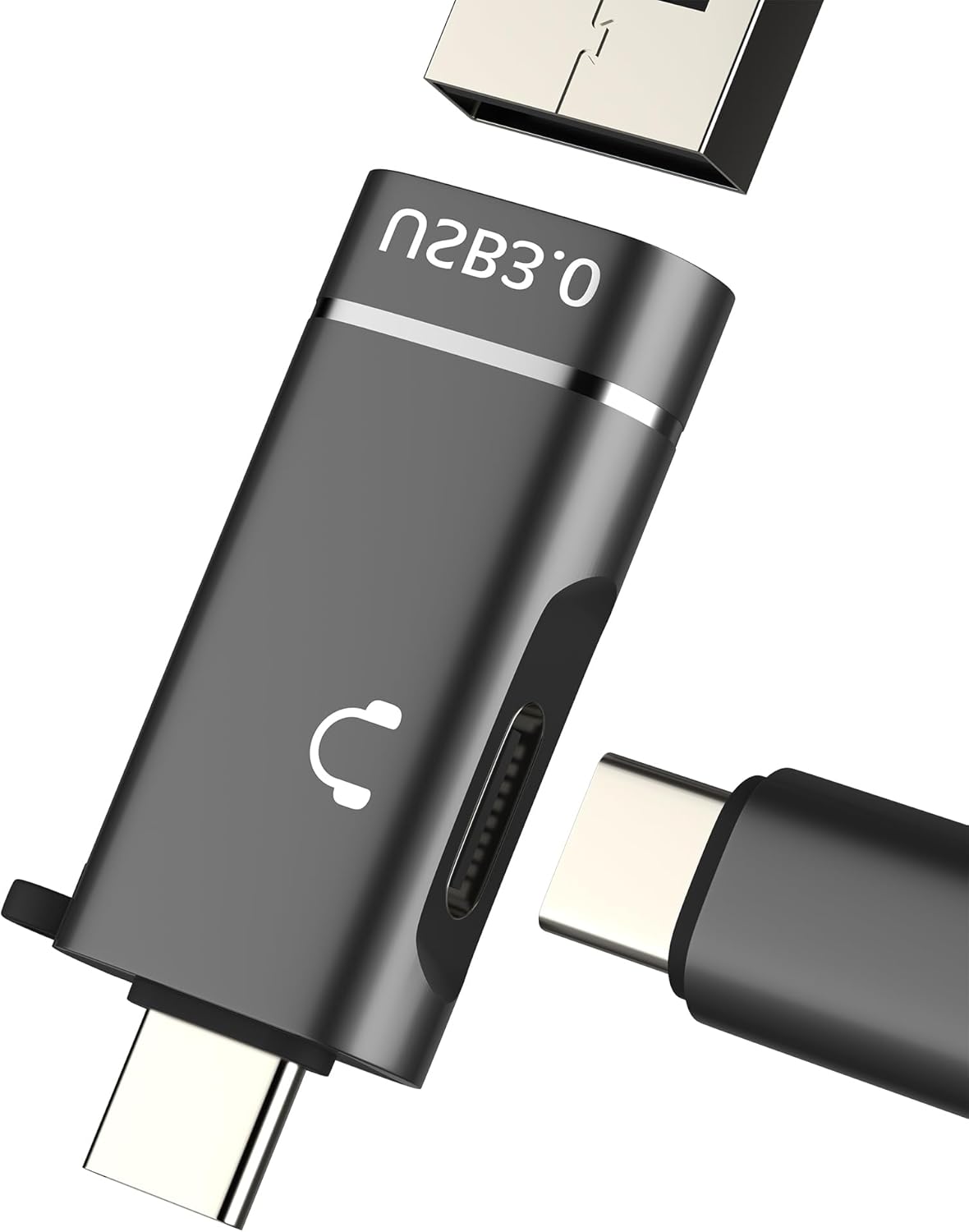 Adaptador Subzonal USB-C para iPhone 16/15 Pro Max (2 en 1) - Cable OTG para Auriculares con Conector Apple y MacBook Air