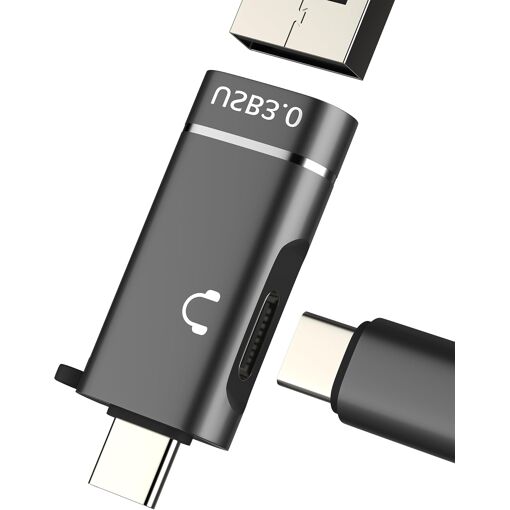 Adaptateur Subzonal USB-C pour iPhone 16/15 Pro Max (2 en 1) - Câble OTG pour Casque avec Connecteur Apple et MacBook Air