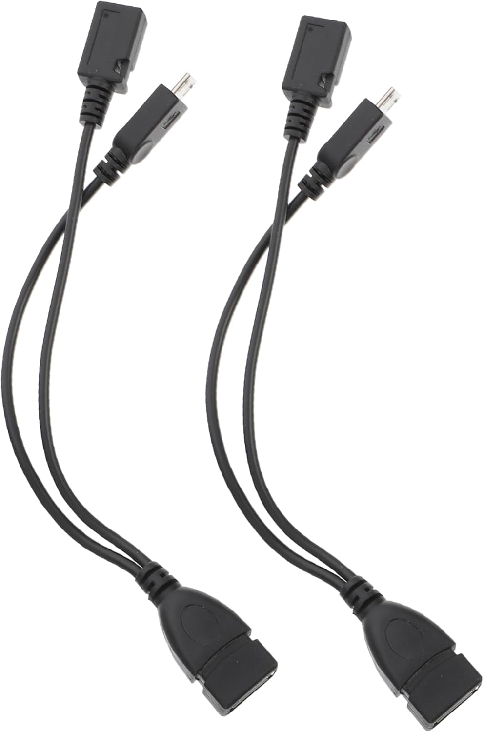 Micro USB OTG Adapter Set: 2-Piece Practical Cable for Phone and Tablet