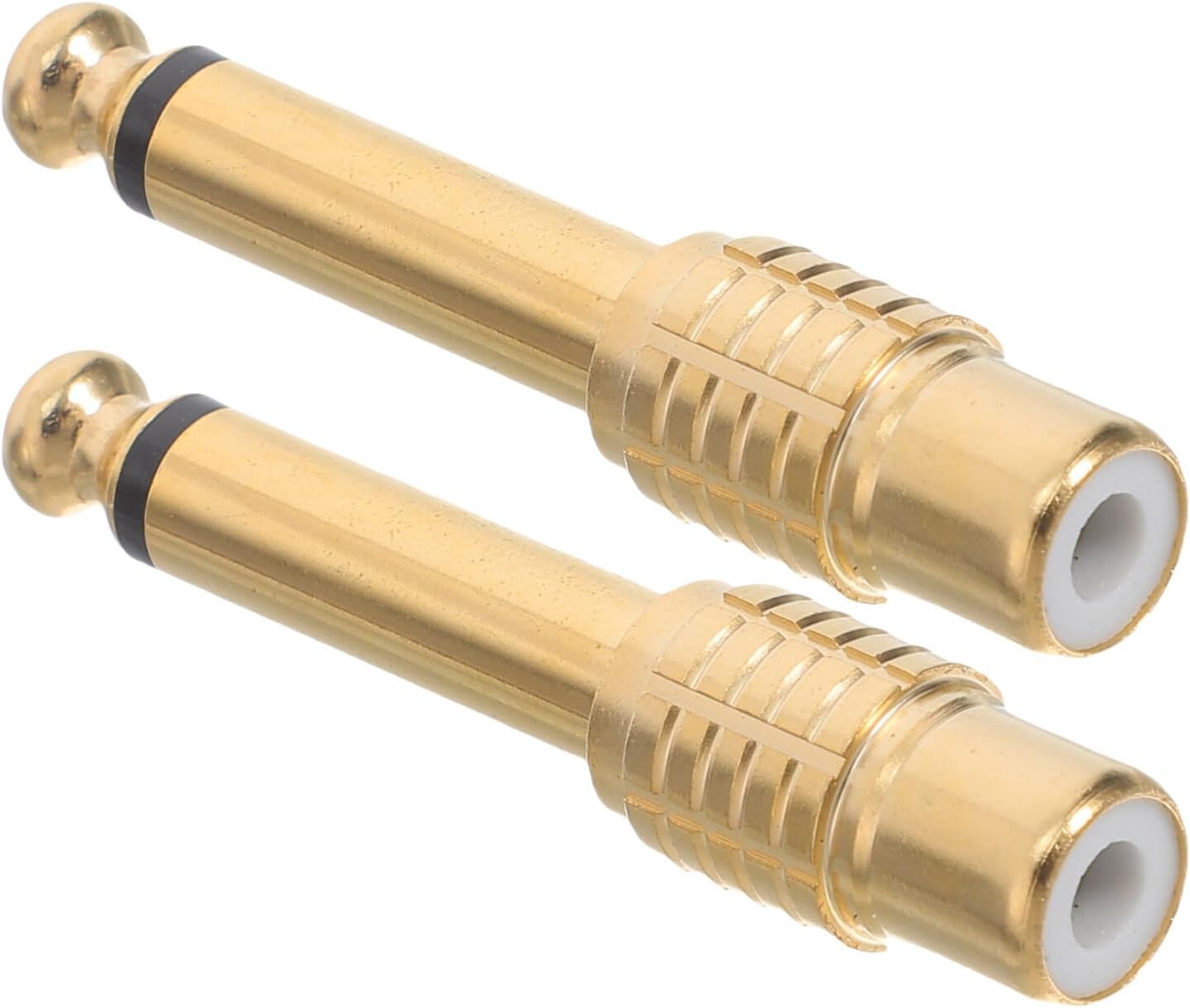 Subzonal 2-Piece Audio Adapter Male-Female to Stereo Connector for Headphones and Microphone Jack Adapter Plug for Portable and Domestic Devices