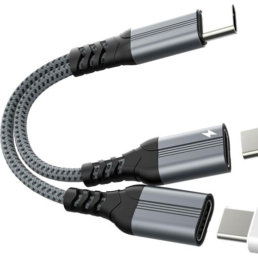 Adaptateur Subzonal USB C (2 en 1) - Splitteur pour casque iPhone 17/16/15 Pro Max USB C