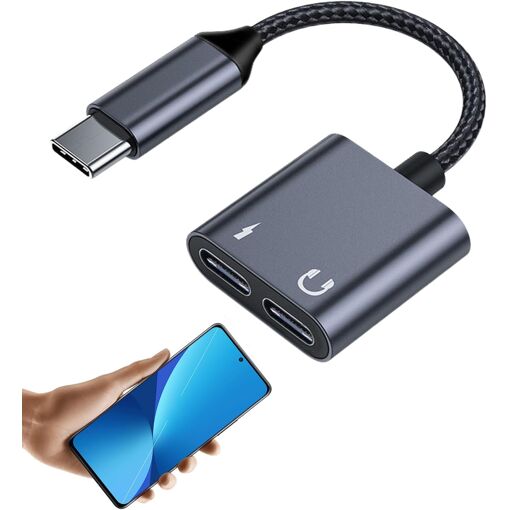 SUBZONAL USB-C to 3.5mm Headphone Adapter & Quick Charge Cable