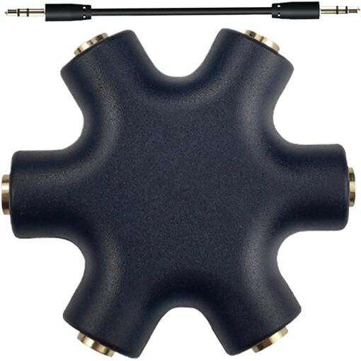 Subzonal Audio Splitter, Stereo 3.5mm Jack Adapter, Share Audio to Your Laptop, Phone, Tablet