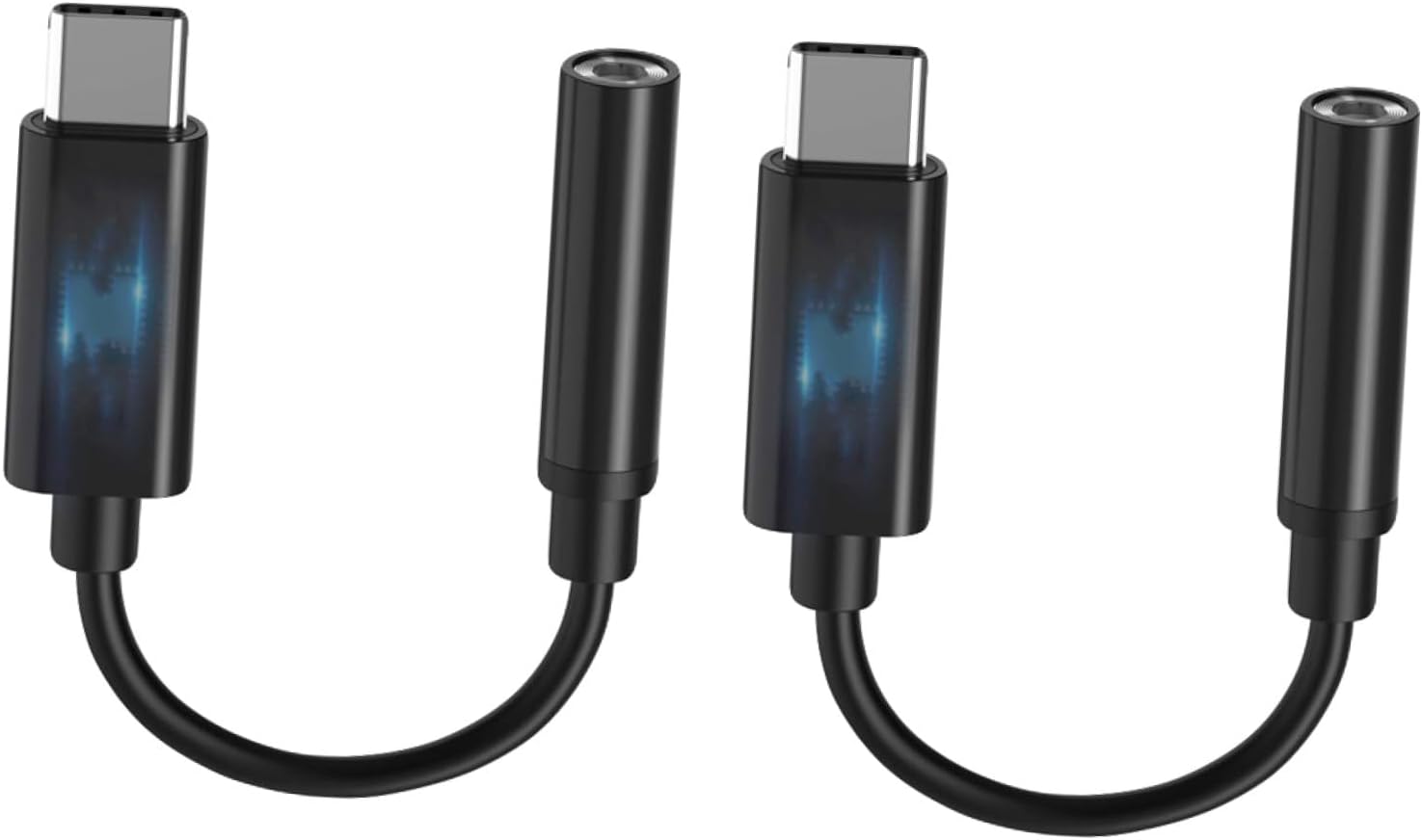 Subzonal 2-Piece USB-C to Auxiliary Audio Cable Adapter for Phone and Tablet