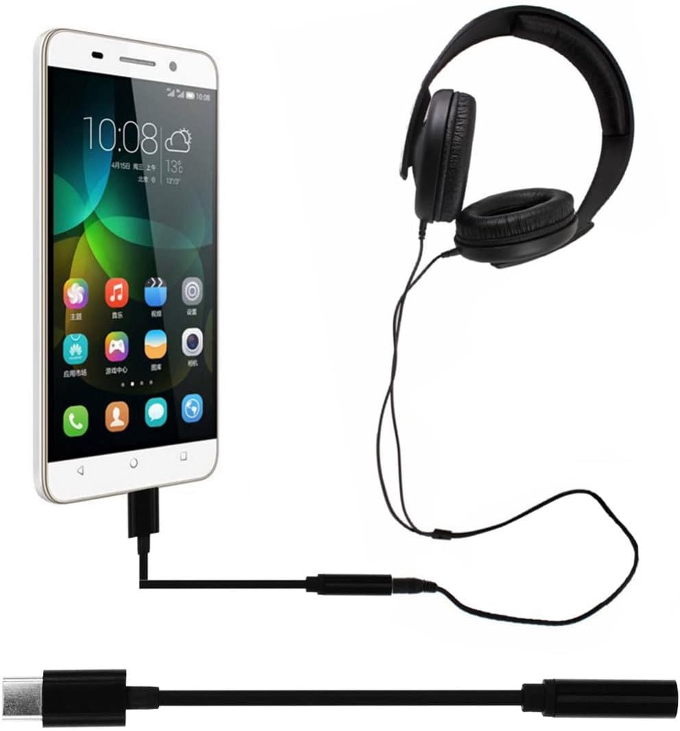 USB-C to 3.5mm Audio Adapter - Stereo Headphones for Type-C Devices