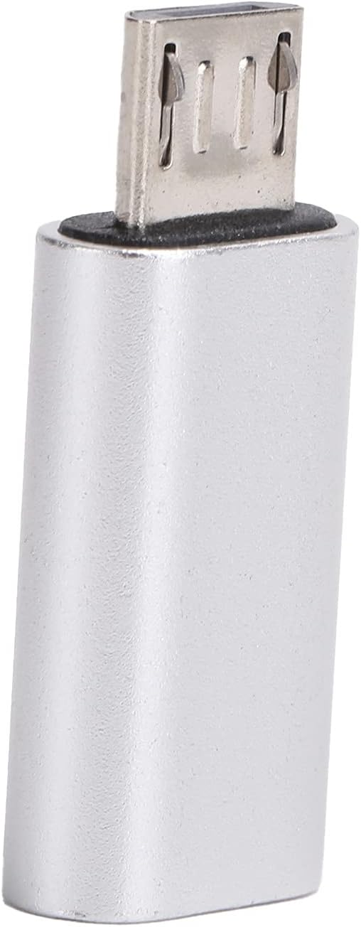 Subzonal Type-C Female to Micro Male Adapter, Data Cable for Mobile Phone, USB Charging, Silver, High-Speed Transmission 480 Mbit/s, Performance