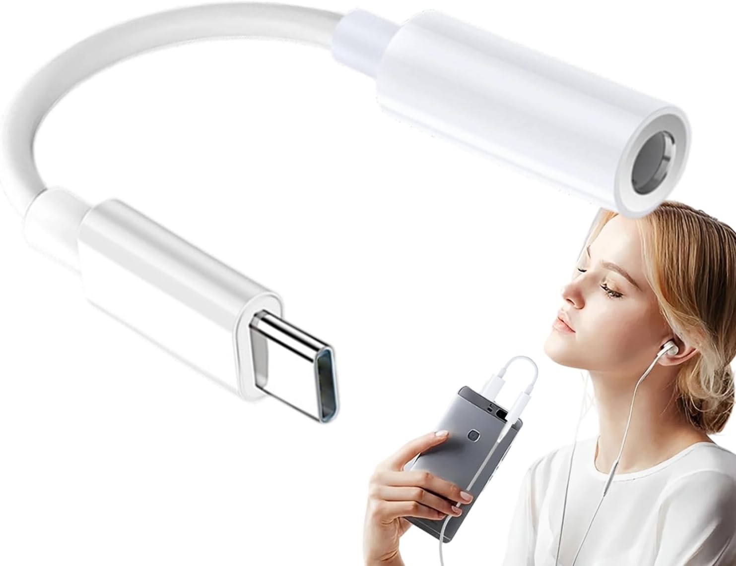 Adaptador de audio Subzonal Tipo-C a 3,5 mm