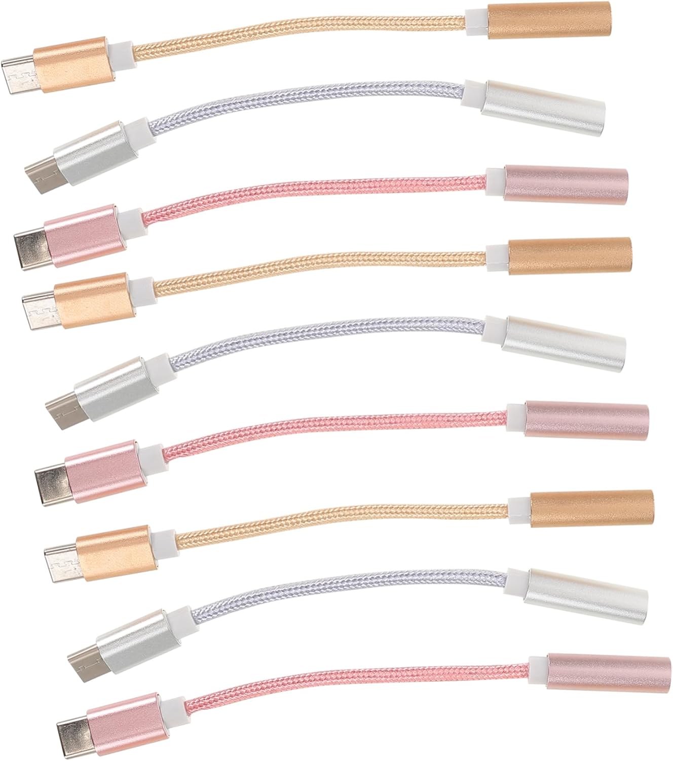 Adaptador USB-C a Jack de 9 piezas para auriculares cable de audio