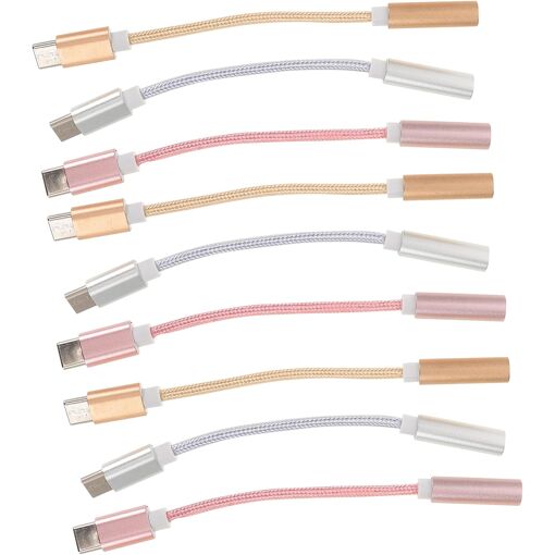 Adaptador USB-C a Jack de 9 piezas para auriculares cable de audio