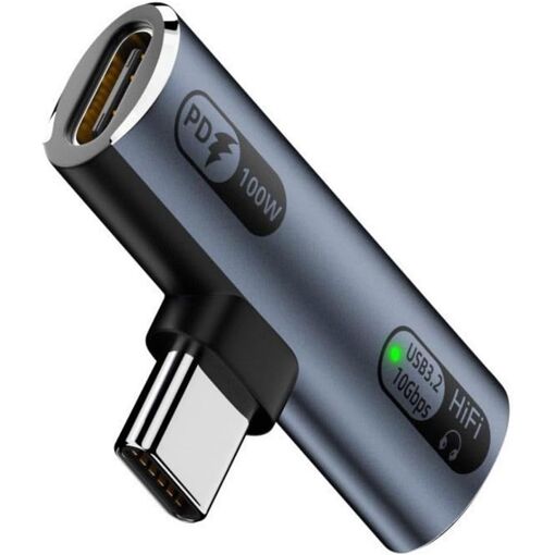 Adaptador Subzonal USB-C a Auriculares con Entrega de Potencia PD100W Multifuncional para 15 Dispositivos