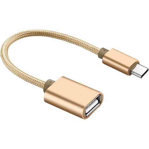 Subzonal USB-C to USB 2.0 OTG Adapter - Aluminum Alloy Robust Connection Cable Compatible with Laptops and Tablets