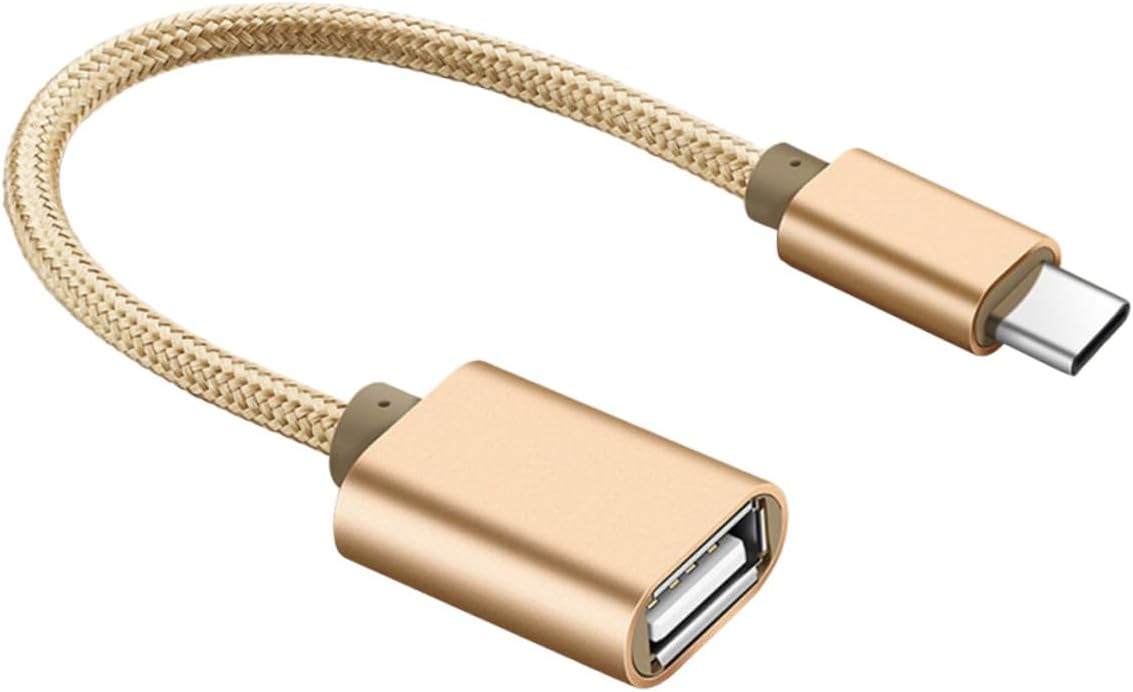 Adaptador USB-C a USB 2.0 OTG Subzonal - Cable de conexión resistente de aleación de aluminio compatible con computadoras portátiles y tabletas
