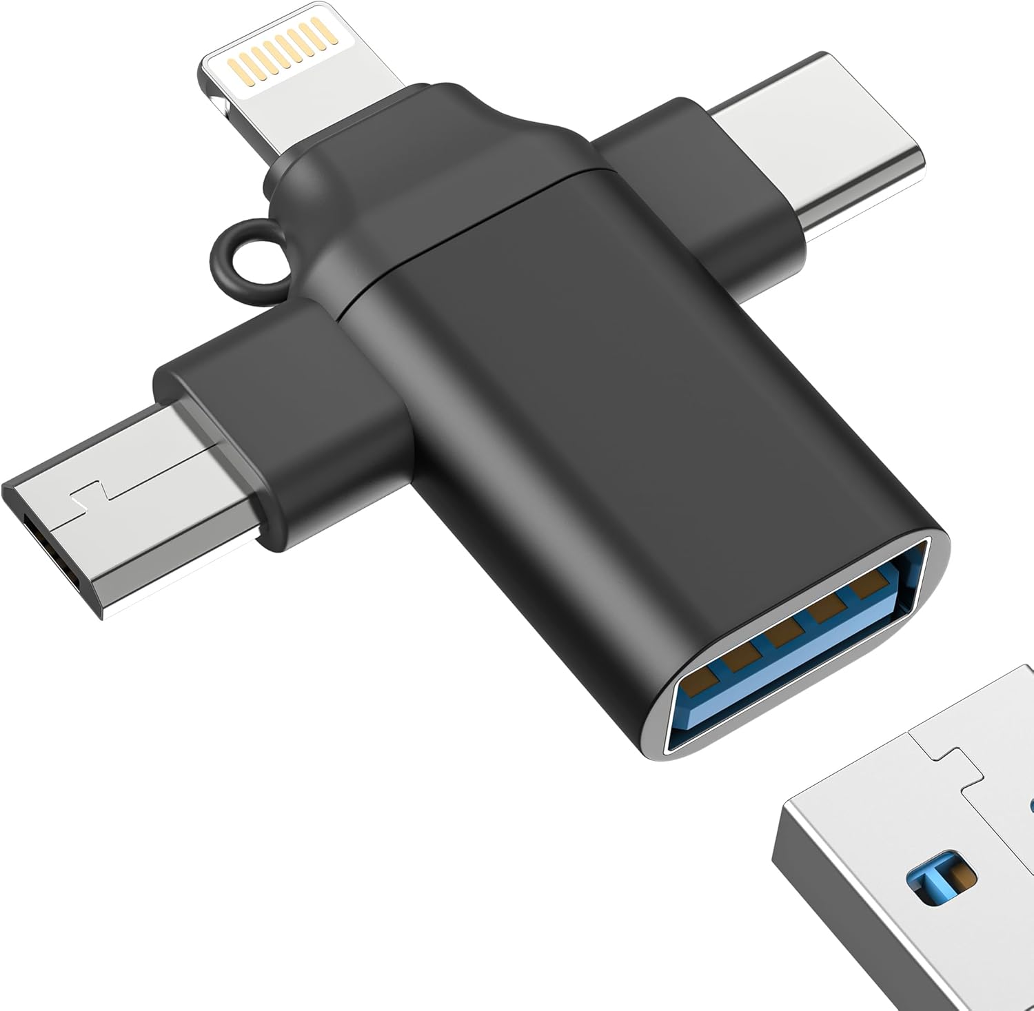 Adaptateur Subzonal 3 en 1 OTG USB C (Micro USB vers USB A Femelle) - Compatible avec iPhone, iPad, Samsung et autres