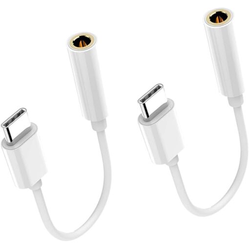 USB-C to 3.5mm Audio Adapter - 2 Piece Set