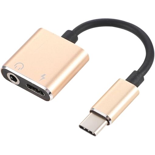 Adaptateur audio USB-C vers 3,5 mm - Alliage d'aluminium, charge et lecture plug-and-play pour téléphones Type-C
